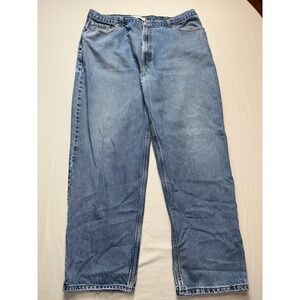 Levis 560 Comfort Fit Jeans Mens 42x32 Blue Denim Baggy Tapered Leg Medium Wash